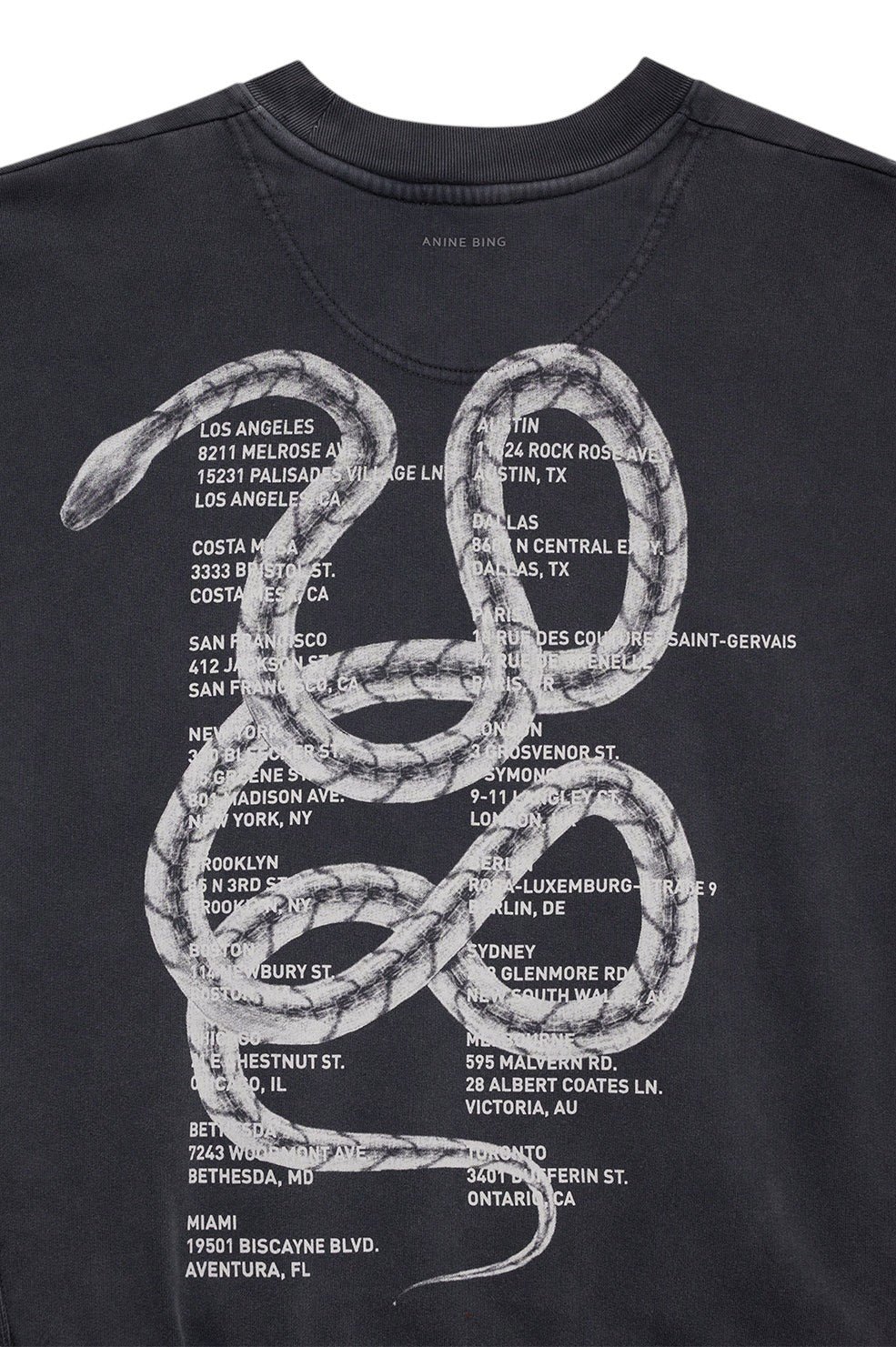 Jaci Sweatshirt Twisted Snake - Washed Black - Image 5