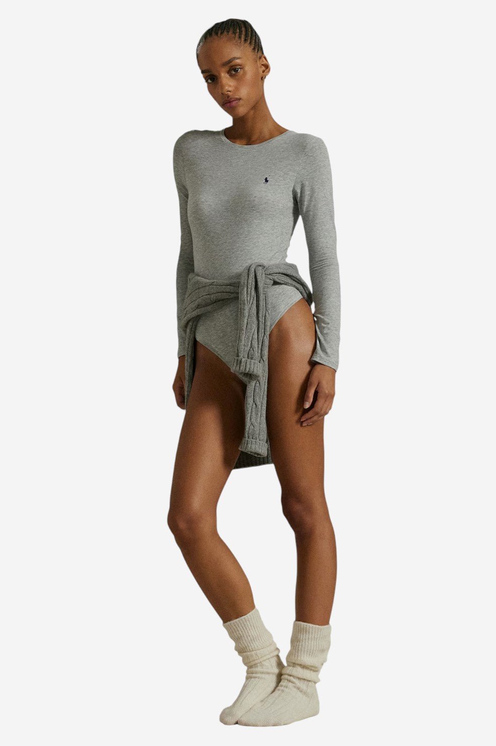 Club Cotton Bodysuit - Grey - Image 5