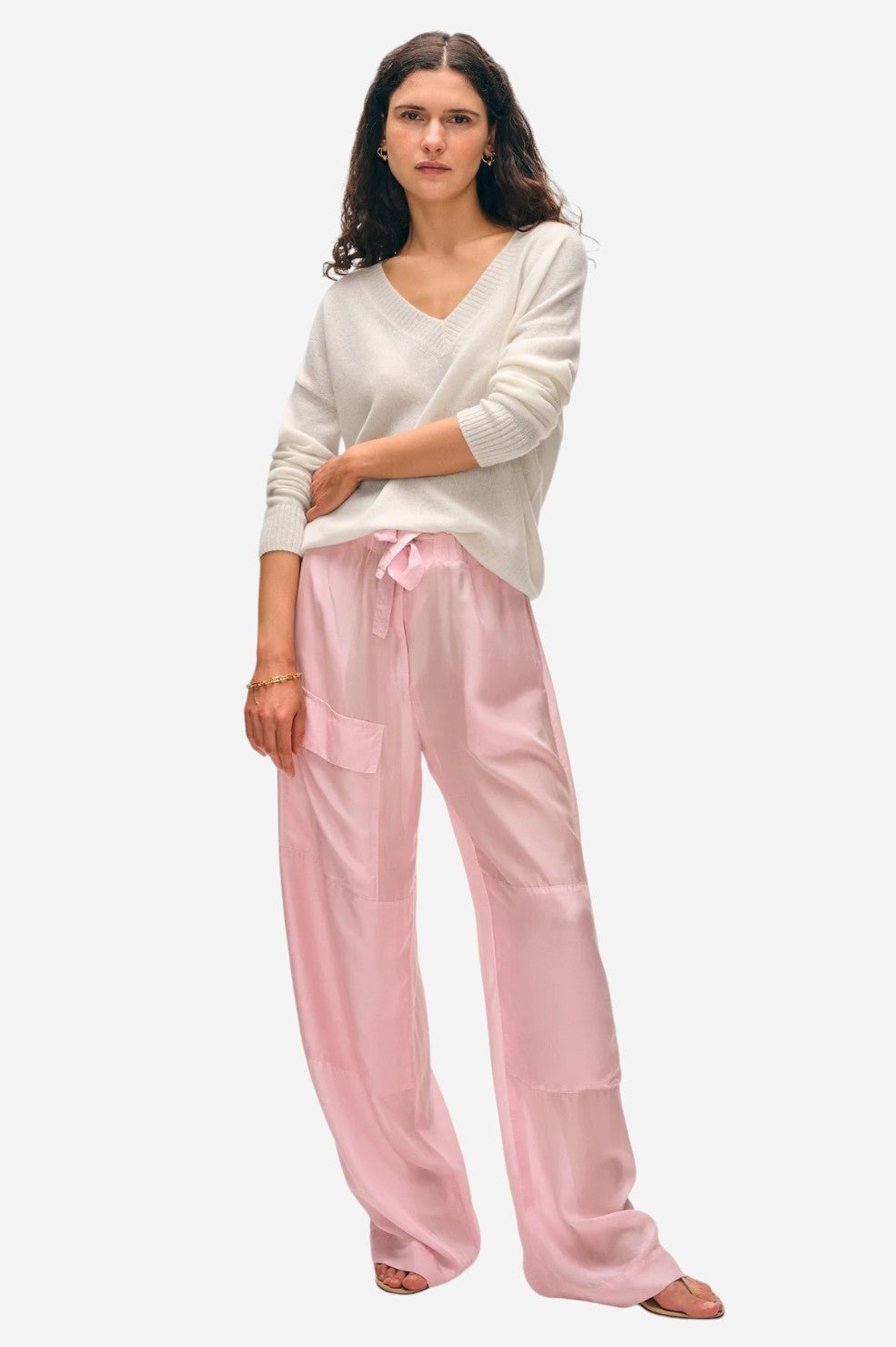 Cashmere Featherweight V Neck - Image 3