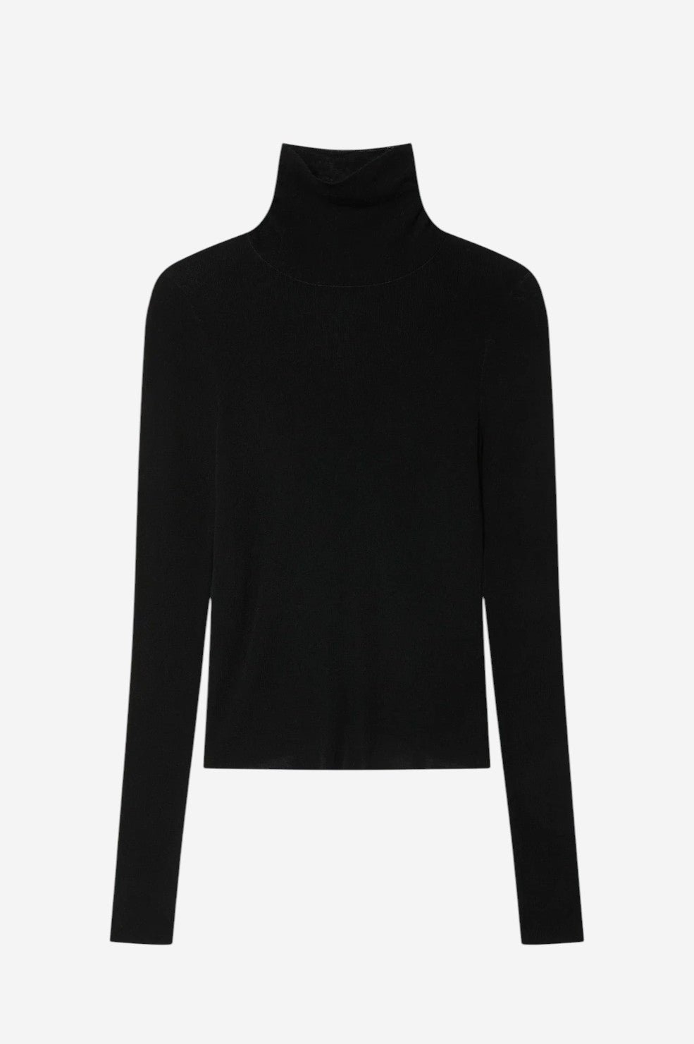 Superfine Cashmere Blend Turtleneck - Black - Image 4