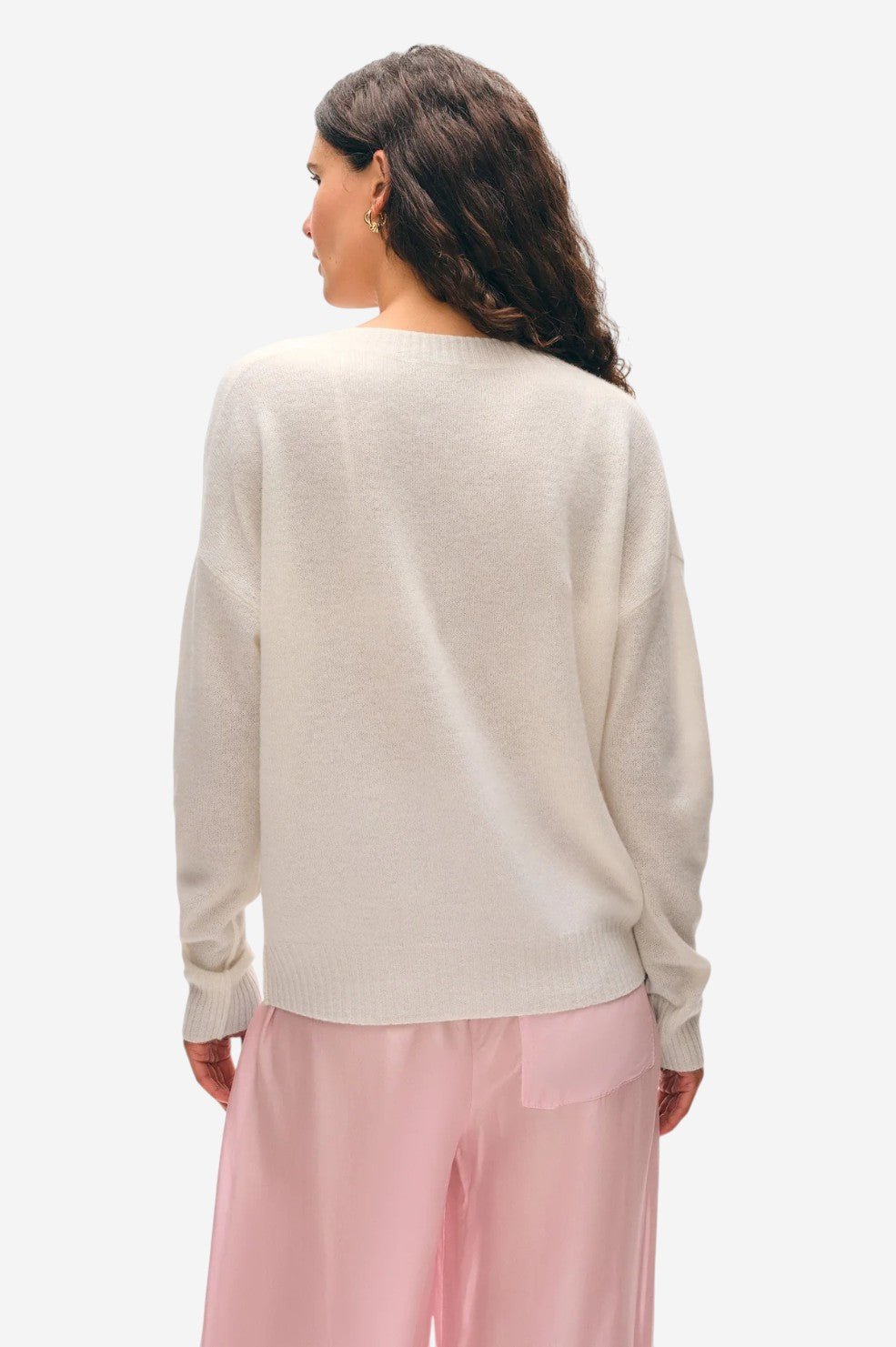 Cashmere Featherweight V Neck - Image 4
