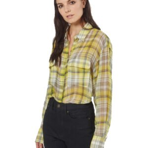 Melanie Silk Shirt - Blazing Yellow