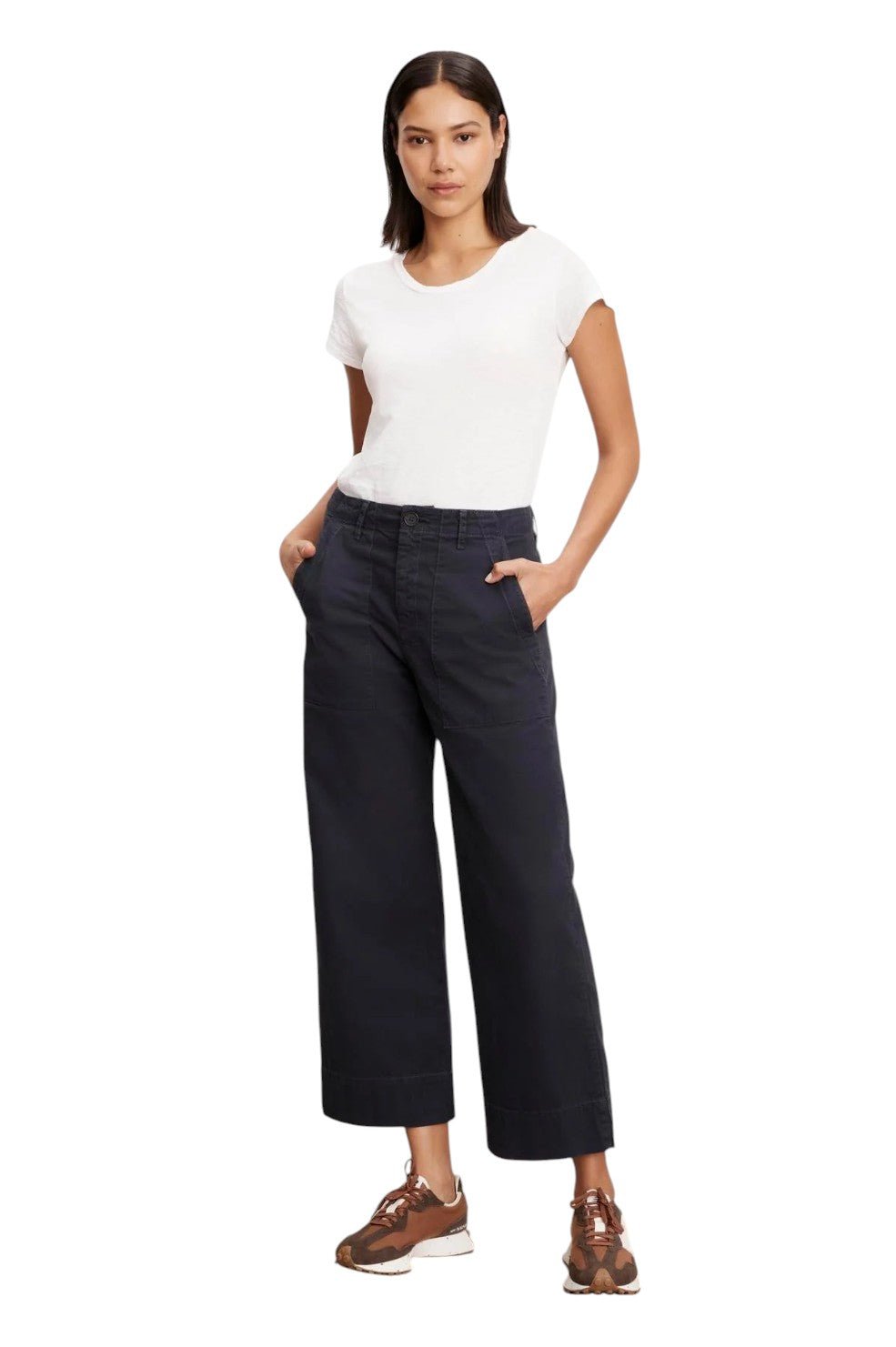 Mya Cotton Canvas Pant - Ash