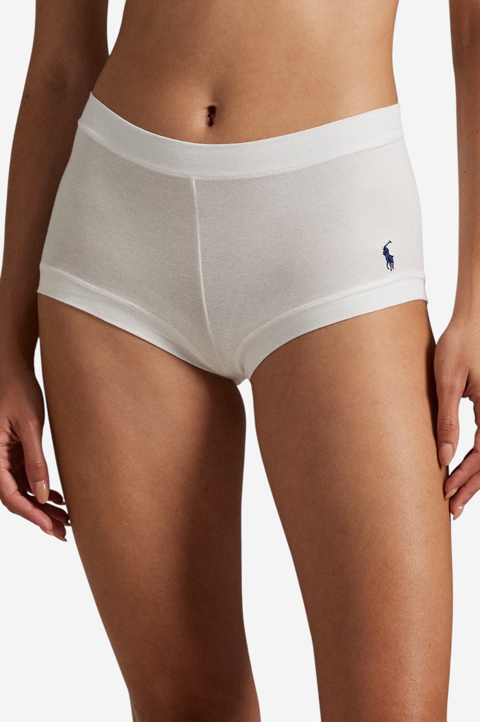 Stretch-Cotton Girl Short - White - Image 2