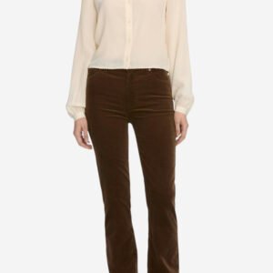 Le Sleek Straight Corduroy - Bitter Chocolate