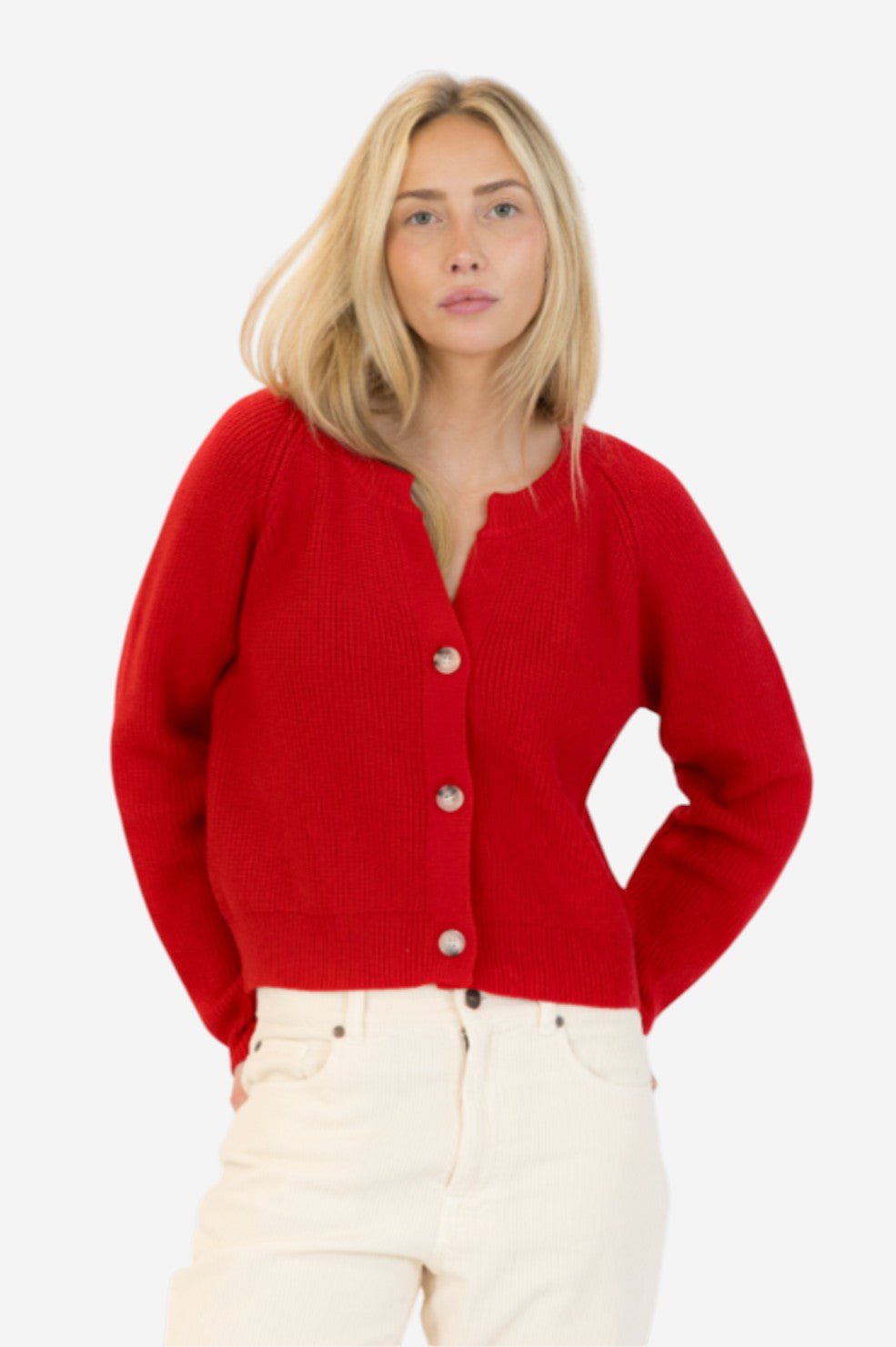 Belle Cardigan - Red