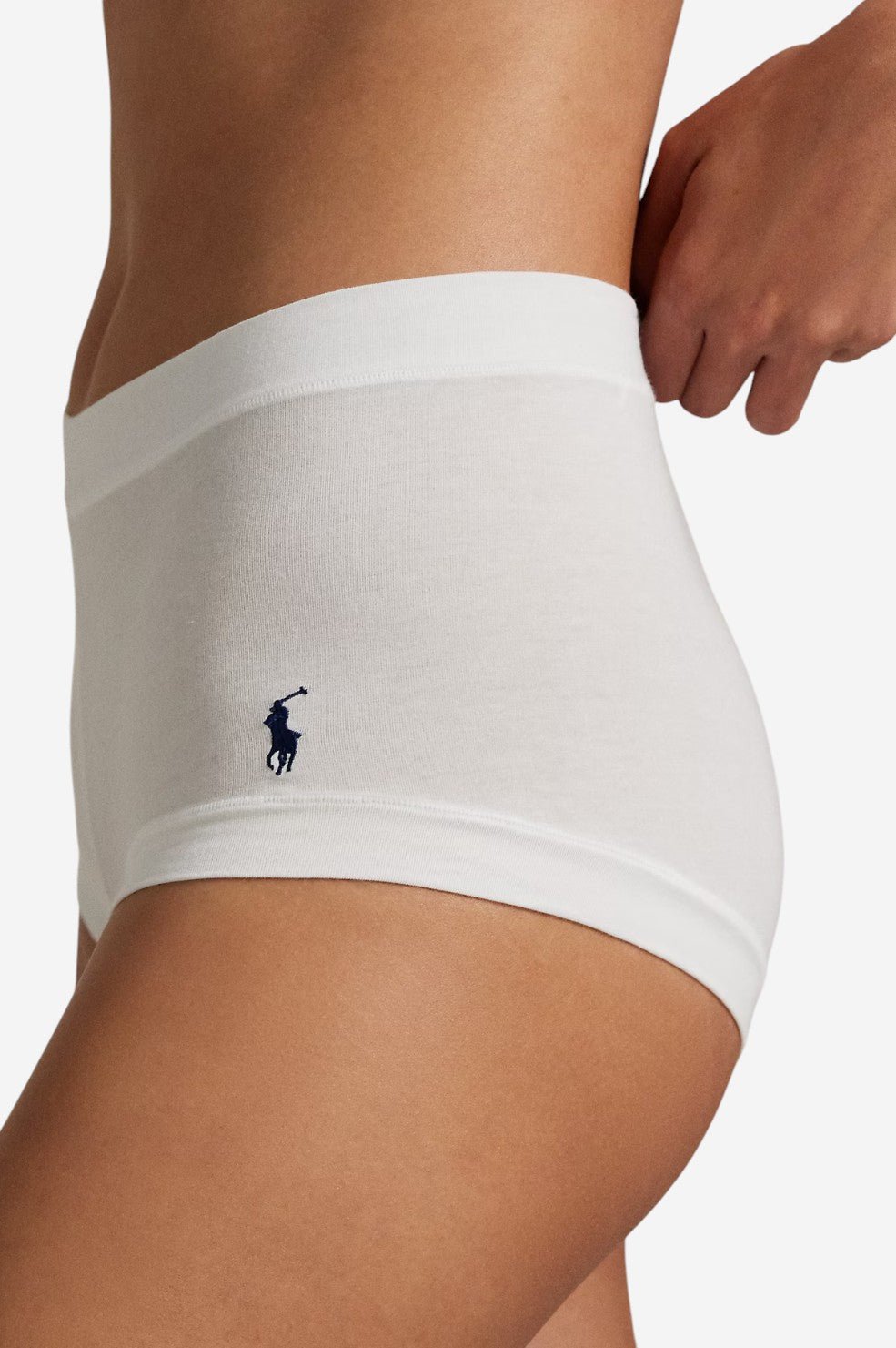 Stretch-Cotton Girl Short - White - Image 4