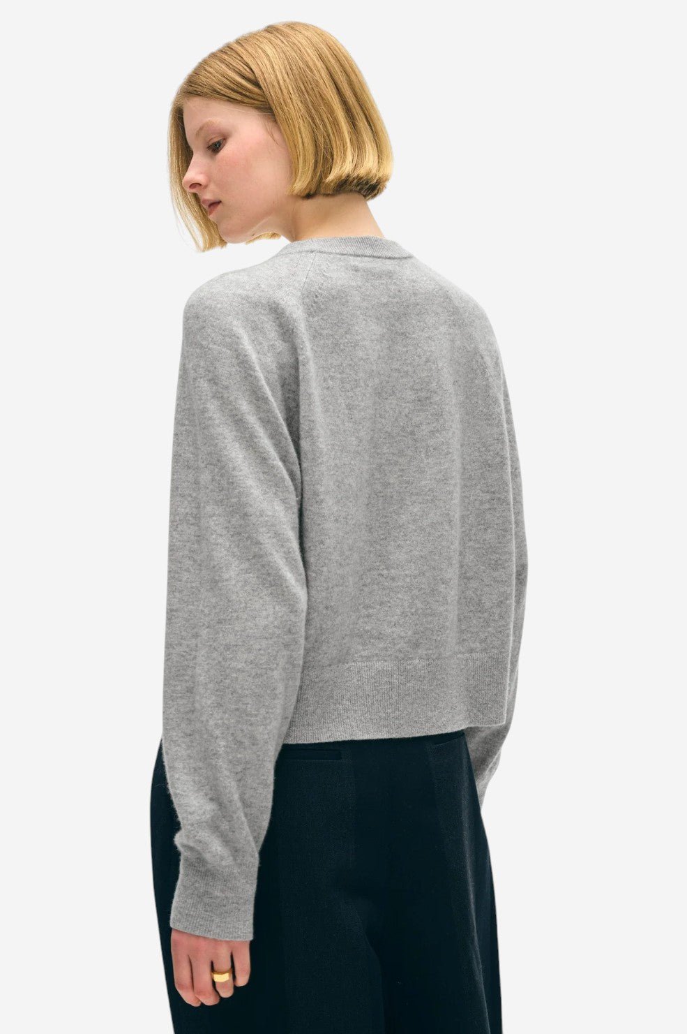 Cashmere Easy Sweatshirt - Grey Heather - Image 4