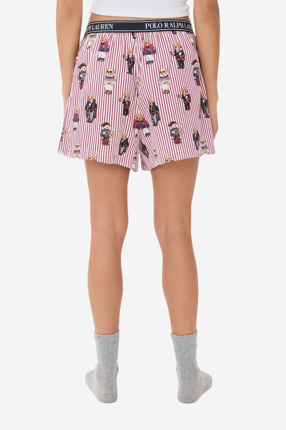 Polo Bear Sleep Boxer - Iconic Bear Snowfall Red - Image 7