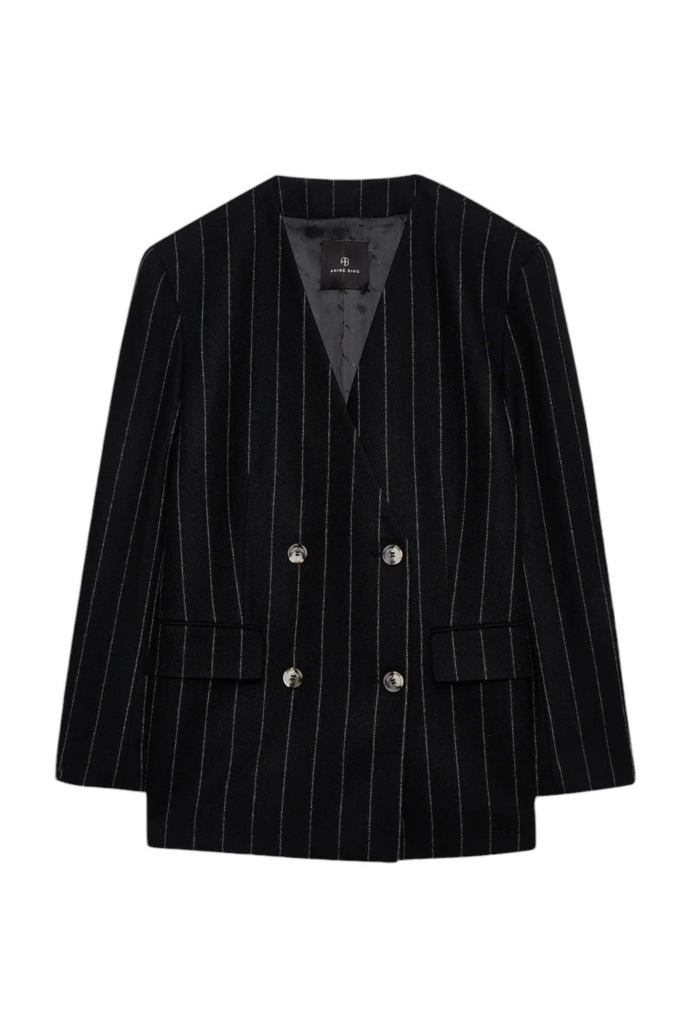 Maron Blazer - Dark Grey Pinstripe - Image 3