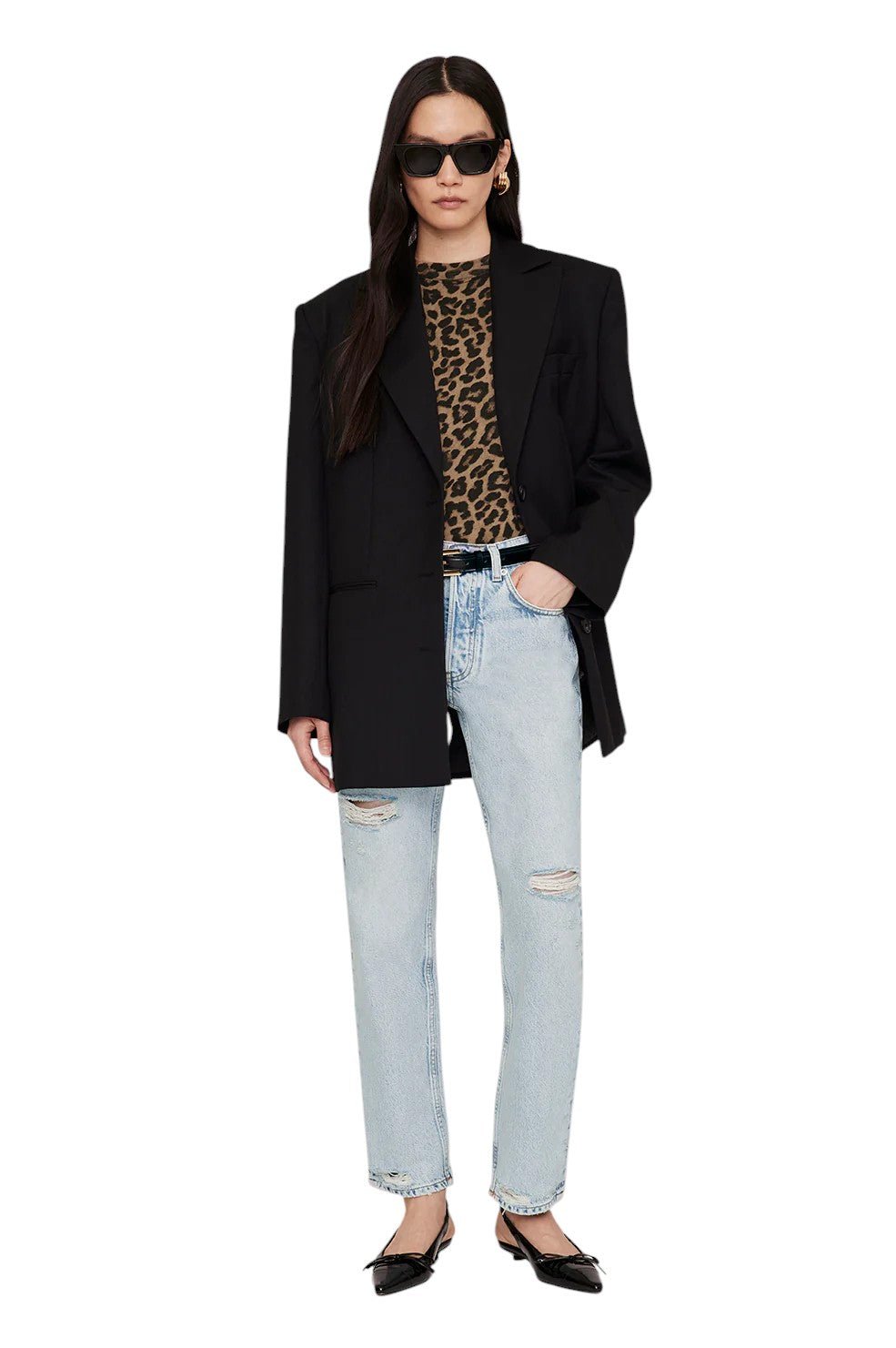 *PRE-ORDER* Avi Tee - Black And Brown Leopard - Image 5