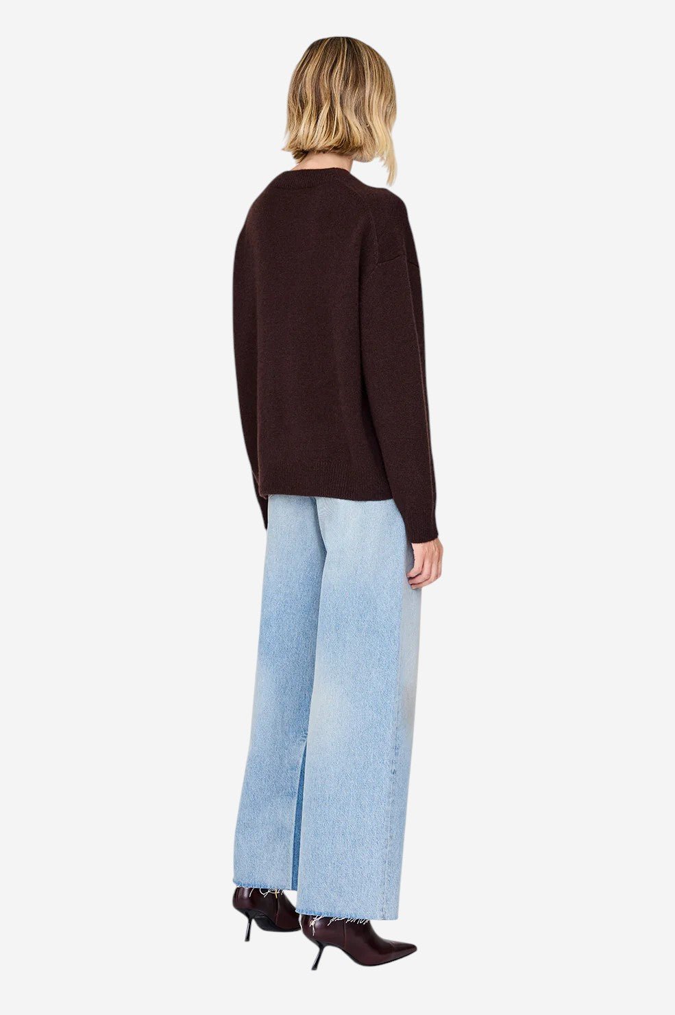 *PRE-ORDER* Lee Crew Sweater - Deep Bown - Image 2