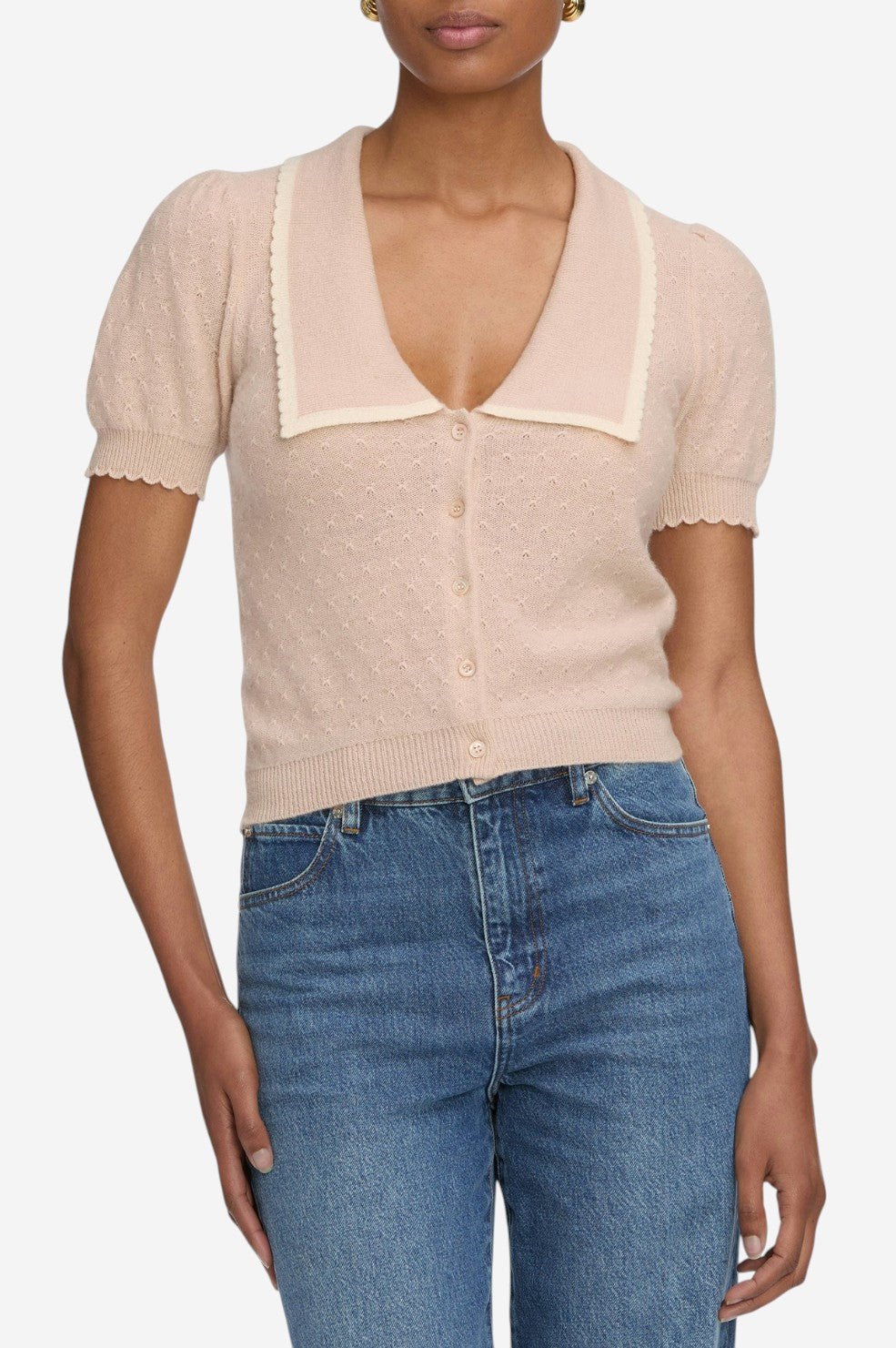 The Cashmere Sailor Sweater - Pink Sand Multi - Image 3