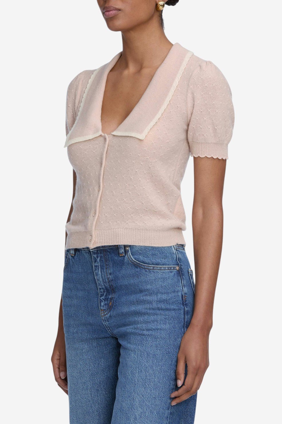 The Cashmere Sailor Sweater - Pink Sand Multi - Image 5