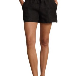 Sutton Heavy Linen Short - Black
