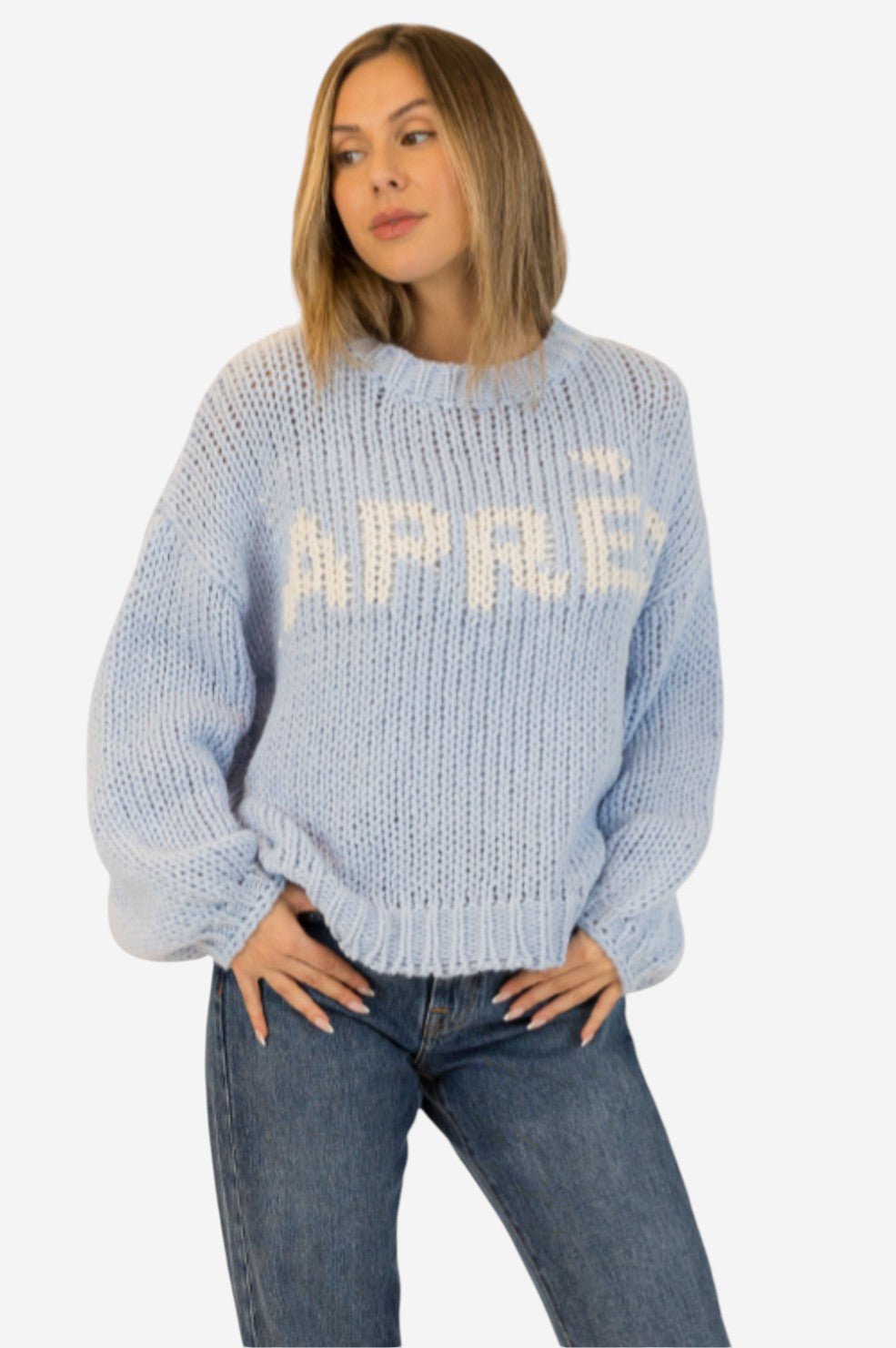 Lorelai Crewneck Pullover - Blue