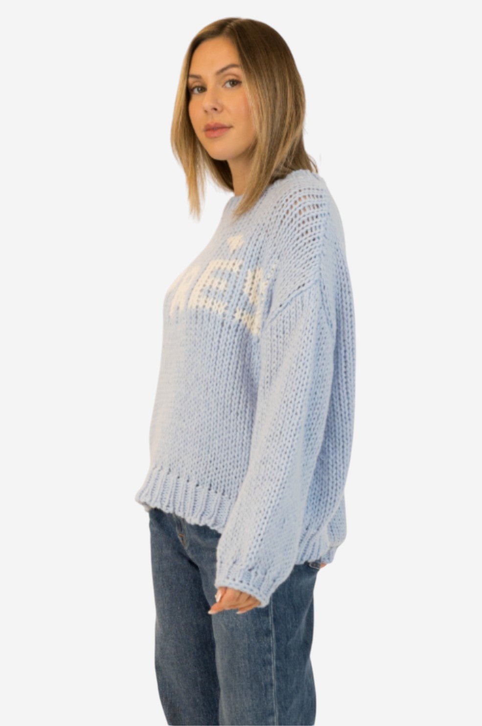 Lorelai Crewneck Pullover - Blue - Image 2