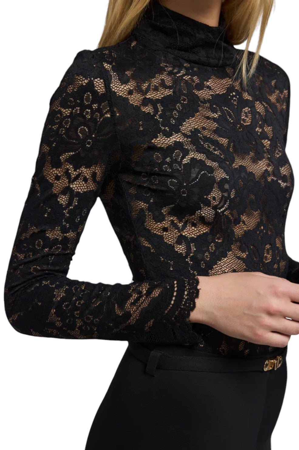 Tyla Lace Top - Black - Image 2