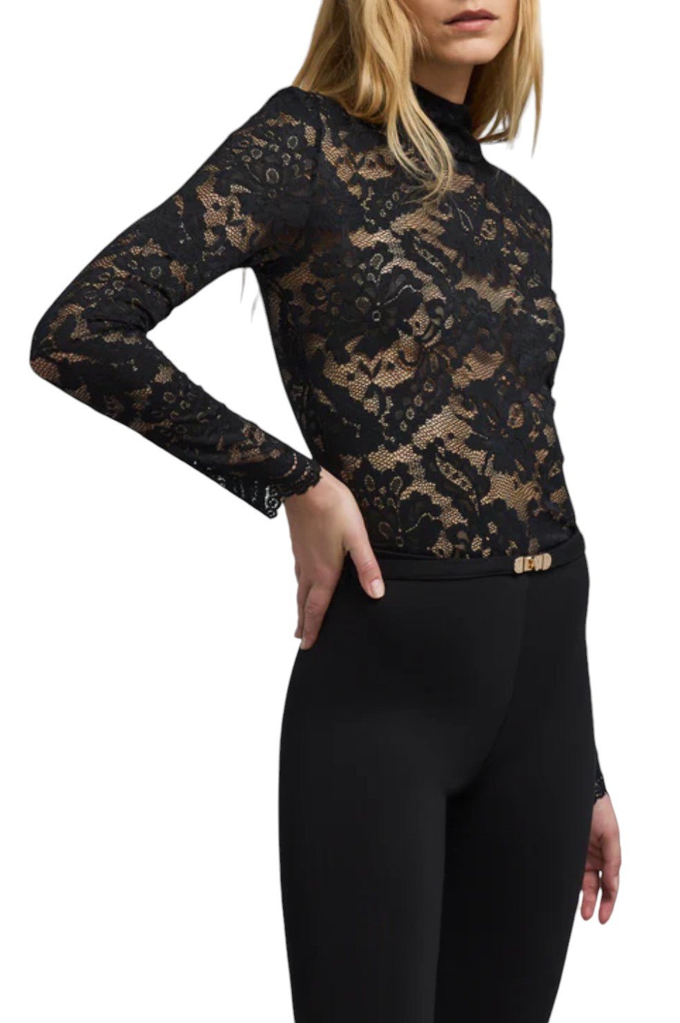 Tyla Lace Top - Black - Image 3