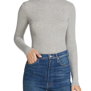 Rib Turtleneck - Gris Heather